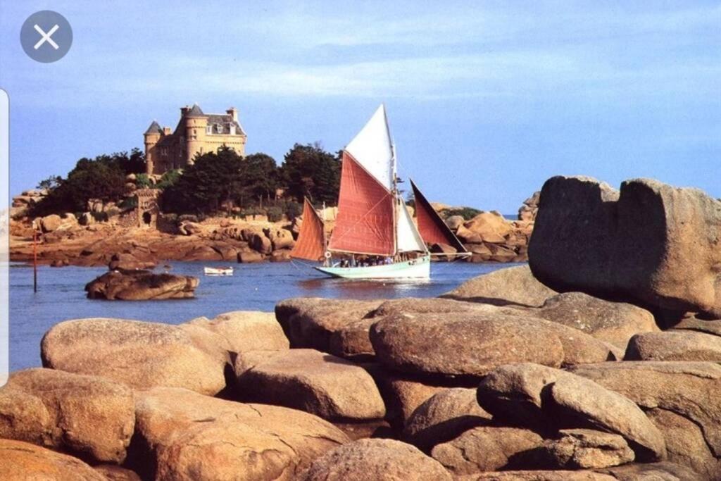 Appartement Plage De Trestraou Perros-Guirec Exterior foto