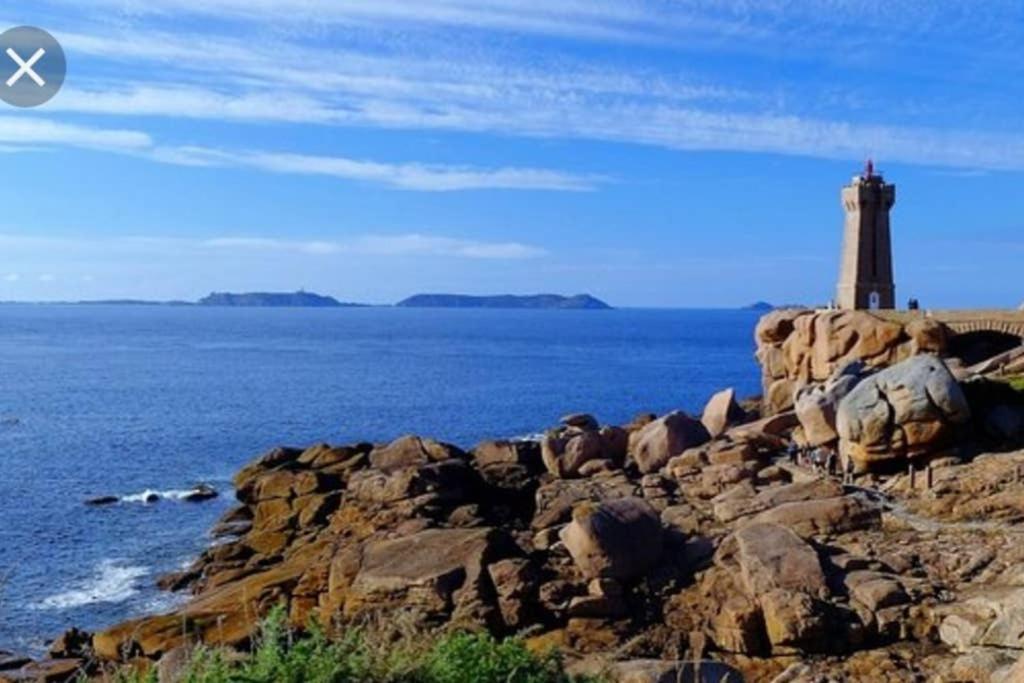 Appartement Plage De Trestraou Perros-Guirec Exterior foto